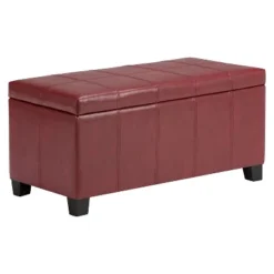 36" Lancaster Storage Ottoman Bench - WyndenHall -Homcom Crosley Shop GUEST 5b373482 bcbf 428f ae28 38e843de514d