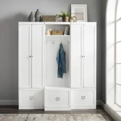 3pc Harper Entryway Hall Tree And 2 Pantry Closet Set White - Crosley 14 3pc Harper Entryway Hall Tree And 2 Pantry Closet Set White - Crosley -Homcom Crosley Shop GUEST 5c33f8d5 fcc6 4ba6 8a1f e5ef40cc4e87