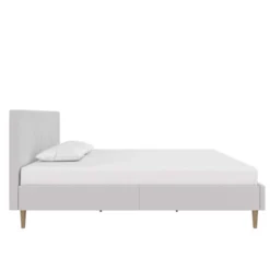 Venus Tufted Upholstered Bed Gray Linen - Room & Joy -Homcom Crosley Shop GUEST 5ca2a27c 9e21 437e be18 3a2f96752ab7