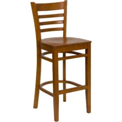 Emma And Oliver Ladder Back Wooden Restaurant Dining Barstool -Homcom Crosley Shop GUEST 5d48b99a b06e 4e16 858f 5160dff8cf18