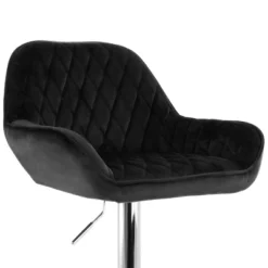 Elama 2 Piece Adjustable Velvet Bar Stool Set -Homcom Crosley Shop GUEST 5db114ba 1fd8 4fd7 aba4 4eb16ef10577