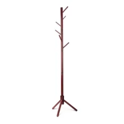 OSTO Multi-Purpose Wooden Freestanding Coat Rack With 6 Hooks And 3 Adjustable Sizes; No Tools Required -Homcom Crosley Shop GUEST 5dbe244b 09a7 44b8 a085 91ecba9a97e2