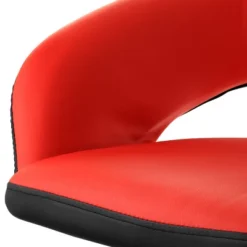 Elama Adjustable Faux Leather Open Back Bar Stool In Red And Black -Homcom Crosley Shop GUEST 5dca4b4c ae6c 448b a429 2a638bcfbf79