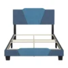 Full Sydney Color Block Blue/Ocean Linen Upholstered Platform Bed Blue - Eco Dream -Homcom Crosley Shop GUEST 5e2fa9e3 a53a 487a 91bd 99d722209ab2