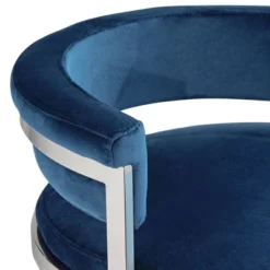 Studio 55D Polished Stainless Steel Bar Stool 31" High Modern Blue With Backrest Footrest For Kitchen Counter Height Island -Homcom Crosley Shop GUEST 5e861ef5 7c20 4f22 a64b c9b54a1c140b