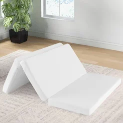 Babyjoy Tri-fold Pack And Play Mattress Topper 38" X 26" Mattress Pad W/ Carrying Bag