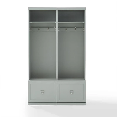 2pc Harper Entryway Set With 2 Hall Trees Gray - Crosley 8 2pc Harper Entryway Set With 2 Hall Trees Gray - Crosley - Image 6