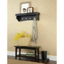 Shaker Cottage Tray Shelf Coat Hook With Bench Set - Alaterre Furniture -Homcom Crosley Shop GUEST 5eb52ab8 ee7c 4510 b379 c8058bef249e