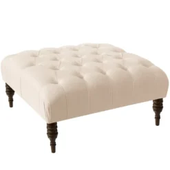 Custom Upholstered Tufted Square Ottoman - Skyline Furniture -Homcom Crosley Shop GUEST 61314f91 0ca3 4fe3 9a2a b12420574299