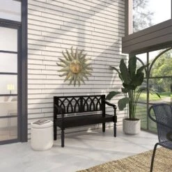 Farmhouse Wood Sitting Bench - Olivia & May -Homcom Crosley Shop GUEST 6384b849 0bee 4e1b 8bd7 623e5ddb2989