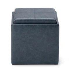 17" Townsend Cube Storage Ottoman With Tray - WyndenHall -Homcom Crosley Shop GUEST 63a49a61 184d 4c5f 9a54 789513985f33