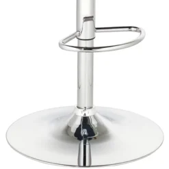 Studio 55D Chrome Swivel Bar Stools Set Of 2 30" High Modern Black Cushion With Backrest Footrest Kitchen Counter Height Island -Homcom Crosley Shop GUEST 6405518d 99d2 4d0c 80d5 150a5d6e574c 1