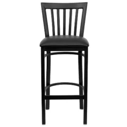Flash Furniture Black School House Back Metal Restaurant Barstool -Homcom Crosley Shop GUEST 644a5ed4 43ca 4b02 b485 6e9d57e23885