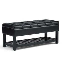 44" Wyatt Storage Ottoman Bench - WyndenHall -Homcom Crosley Shop GUEST 658cf9ed b12c 4c92 8697 b9476feb2c41