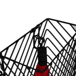 BirdRock Home Umbrella Holder Stand With Removable Water Tray - Diagonal Design - Black