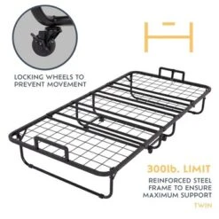 Hayward Heyward Folding Bed With Mattress For Adults, 5" Guest Bed Foldable -Homcom Crosley Shop GUEST 679849ff 2050 4cb8 a841 fdcd6ba9eeea