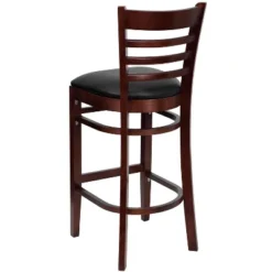 Emma And Oliver Ladder Back Wooden Restaurant Dining Barstool -Homcom Crosley Shop GUEST 6803625d cb57 443e bcda a614c55896a7
