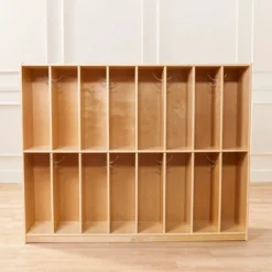 ECR4Kids 16-Section Coat Locker, Classroom Furniture, Natural -Homcom Crosley Shop GUEST 680b3156 8f3d 45e3 8283 48c2e4e18b0c