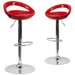 Emma And Oliver 2 Pack Contemporary Plastic Adjustable Height Barstool With Rounded Cutout Back And Chrome Base 31 Emma And Oliver 2 Pack Contemporary Plastic Adjustable Height Barstool With Rounded Cutout Back And Chrome Base -Homcom Crosley Shop GUEST 68229244 c203 4f3b 9b32 9805a999204e