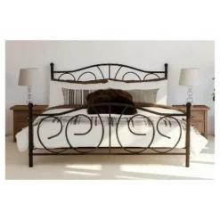 Queen Vanessa Metal Bed Bronze - Room & Joy -Homcom Crosley Shop GUEST 68322a02 110e 4f22 b9c3 24905d98b93c