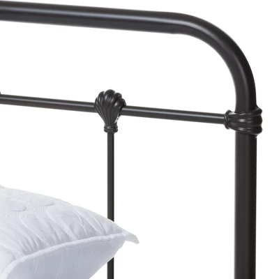Twin Mandy Vintage Industrial Finished Metal Platform Bed Black - Baxton Studio 5 Twin Mandy Vintage Industrial Finished Metal Platform Bed Black - Baxton Studio - Image 3