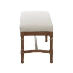 Traditional Linen Upholstered Wood Bench - Olivia & May -Homcom Crosley Shop GUEST 694322f2 1385 4850 9260 1a643a8e27b4