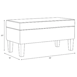 Lizzie Storage Bench In Patterns - Skyline Furniture -Homcom Crosley Shop GUEST 69c9f615 a74b 4689 8879 07ff41341e3b