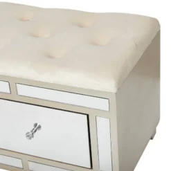 18" X 47" Glam Wood Bench - Olivia & May -Homcom Crosley Shop GUEST 6a39e1b5 ed04 40b9 baa9 f5eb7fa205b8