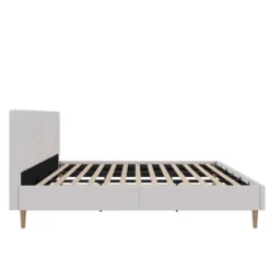 Venus Tufted Upholstered Bed Gray Linen - Room & Joy -Homcom Crosley Shop GUEST 6a772c7d f5be 4da3 a7d9 d2c9b3d900db