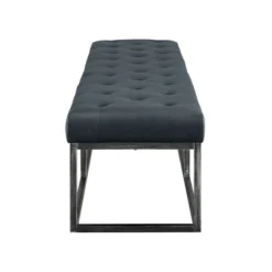 Danes Tufted Bench With Iron Legs - Finch -Homcom Crosley Shop GUEST 6a859afd e23a 42ce b885 8ed029e0bf72