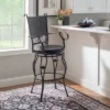 30" Big & Tall Tara Barstool Black/Gray - Powell Company -Homcom Crosley Shop GUEST 6ab2ab7c 77e2 4018 b133 d50a95f68ac7