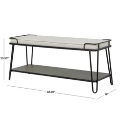 Industrial Upholstered Metal Bench Black - Olivia & May 11 Industrial Upholstered Metal Bench Black - Olivia & May -Homcom Crosley Shop GUEST 6b1ef173 f2f6 4ebf af94 7209e80f2de8