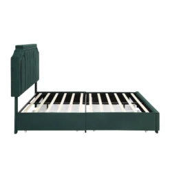 Hanger Glam Upholstered Bed With 4 Side Drawers - HOMES: Inside + Out -Homcom Crosley Shop GUEST 6b300a94 8cab 4798 8431 0b9f081ccfd3