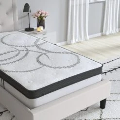 Merrick Lane 10 Inch Hybrid Mattress CertiPUR-US Certified Foam & Pocket Spring Mattress In A Box -Homcom Crosley Shop GUEST 6bc3d56f 08be 41b7 a0e9 e629105ce253