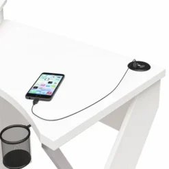 Xtreme Gaming Corner Desk With Riser & Led Light Kit White - NTENSE -Homcom Crosley Shop GUEST 6bdd5428 90c2 436d a099 3f436eea31fe