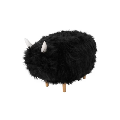 Levi Furry Yak Ottoman - Christopher Knight Home 10 Levi Furry Yak Ottoman - Christopher Knight Home - Image 8