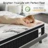 Martisiluna YM-QU Hybrid Gel Memory Foam Mattress In A Box With Individually Wrapped Coil Innerspring And Enhanced Edge Support -Homcom Crosley Shop GUEST 6cacfec9 26c2 4dd1 9b74 368f09547ddb