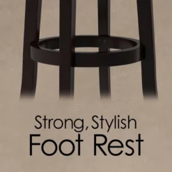 Hastings Home 29-Inch Swivel High Back Bar Stool With 360 Degree Rotating Seat, Black -Homcom Crosley Shop GUEST 6cd60379 4210 4975 a523 6af6ebdabe9b