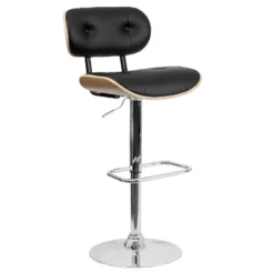 Emma And Oliver Bentwood Adjustable Height Barstool With Button Tufted Upholstery 22 Emma And Oliver Bentwood Adjustable Height Barstool With Button Tufted Upholstery -Homcom Crosley Shop GUEST 6d377545 898a 4665 bbba b95d8724848c 1