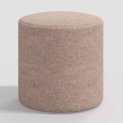Round Thalia Ottoman In Tweed - Skyline Furniture -Homcom Crosley Shop GUEST 6d8c6156 2488 4367 9dd5 fc5c83ce0628