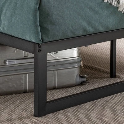 Abel 14" Metal Platform Bed Frame Black - Zinus 4 Abel 14" Metal Platform Bed Frame Black - Zinus - Image 2