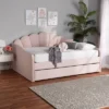 Queen Timila Velvet Fabric Upholstered Daybed With Trundle Light Pink - Baxton Studio -Homcom Crosley Shop GUEST 6e2175a6 e020 4fd8 8c19 636baa1258af