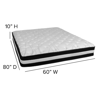 Emma And Oliver 10 Inch Foam And Pocket Spring Mattress, Mattress In A Box 4 Emma And Oliver 10 Inch Foam And Pocket Spring Mattress, Mattress In A Box - Image 2