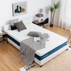 Costway 10'' Jacquard Hybrid Mattress Plush Gel Infused Memory Foam Bamboo Charcoal QueenFull 14 Costway 10'' Jacquard Hybrid Mattress Plush Gel Infused Memory Foam Bamboo Charcoal QueenFull -Homcom Crosley Shop GUEST 6f372e11 50a4 470c 99c4 45efa8a4c045