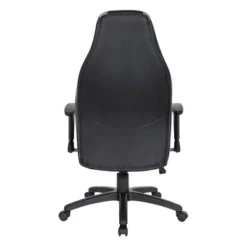 Commander Gaming Chair In Faux Leather Black/Gray - OSP Home Furnishings -Homcom Crosley Shop GUEST 6f8ec13d 6368 49e9 8bc7 e1a0024aae7b