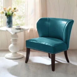Hilton Concave Back Armless Chair - Peacock Blue -Homcom Crosley Shop GUEST 70d73f38 5d0d 4523 ba30 11eec8807416