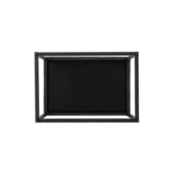 24" Button Tufted Metal Ottoman - WOVENBYRD -Homcom Crosley Shop GUEST 70f29773 a9af 49f6 8265 a0d0aeb561d2