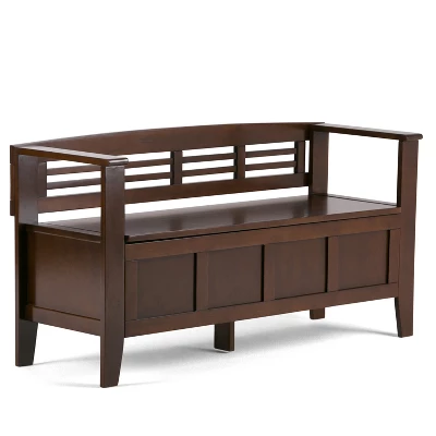 48" Chandler Solid Wood Entryway Storage Bench - Wyndenhall 12 48" Chandler Solid Wood Entryway Storage Bench - Wyndenhall - Image 10