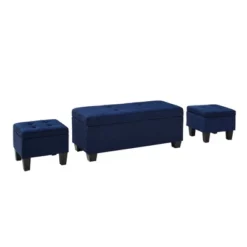 Everett Storage Ottoman Set - Picket House Furnishings -Homcom Crosley Shop GUEST 715dcf51 634c 4e1f 9fc0 5700a8874256