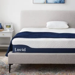 Lucid Comfort Collection Gel & Aloe Vera 12" Hybrid Memory Foam Mattress -Homcom Crosley Shop GUEST 722efd2e 11a4 4057 ad36 c9b0e2b39103